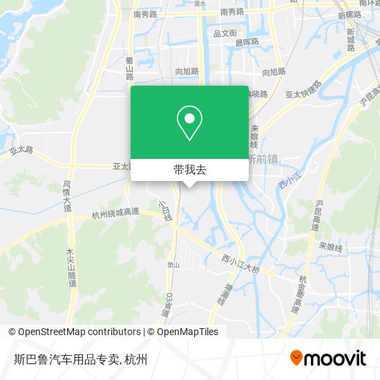 斯巴鲁汽车用品专卖地图