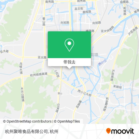 杭州聚唯食品有限公司地图