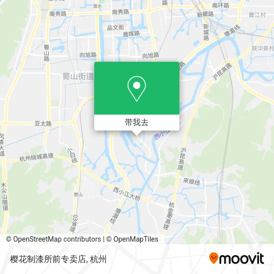 樱花制漆所前专卖店地图