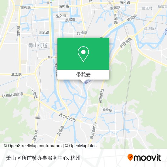 萧山区所前镇办事服务中心地图