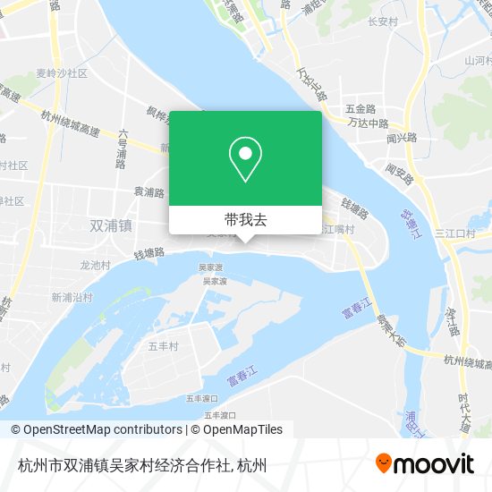 杭州市双浦镇吴家村经济合作社地图