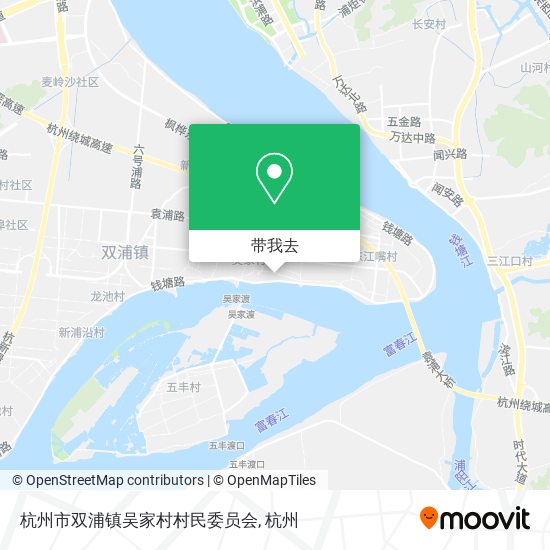 杭州市双浦镇吴家村村民委员会地图