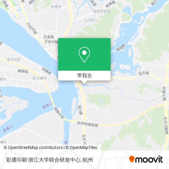 彩通印刷·浙江大学联合研发中心地图