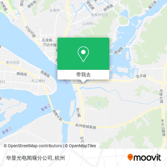 华显光电闻堰分公司地图