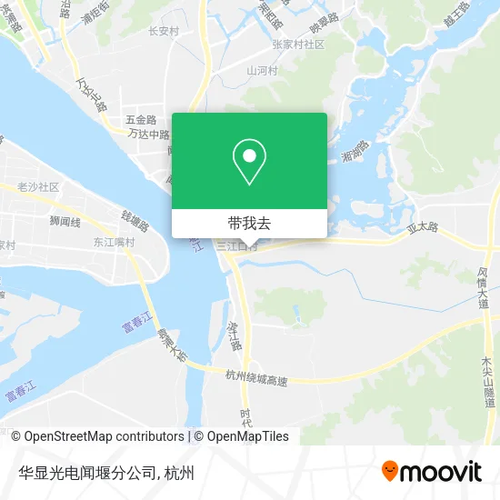 华显光电闻堰分公司地图