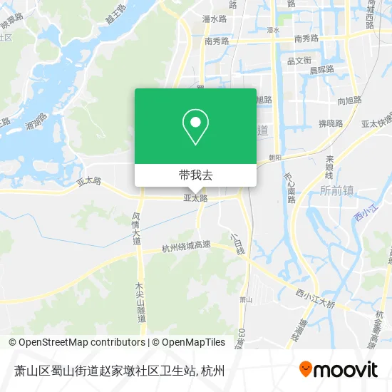 萧山区蜀山街道赵家墩社区卫生站地图