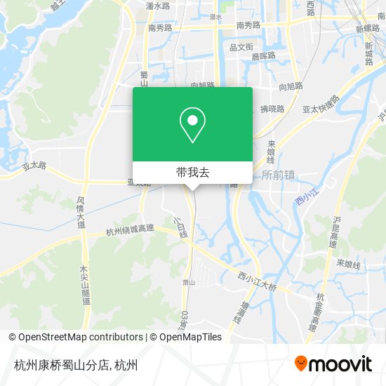 杭州康桥蜀山分店地图