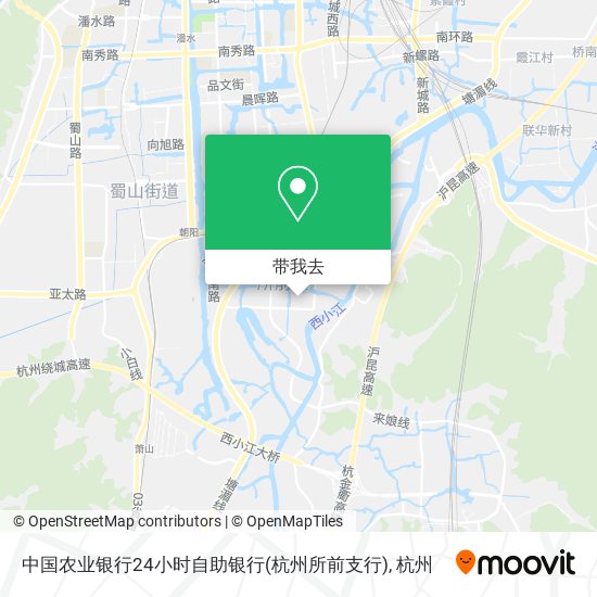 中国农业银行24小时自助银行(杭州所前支行)地图