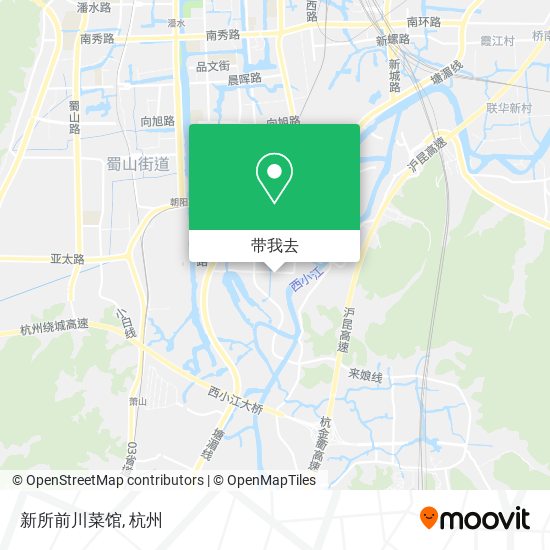 新所前川菜馆地图