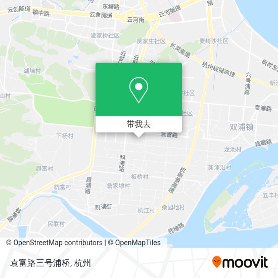 袁富路三号浦桥地图