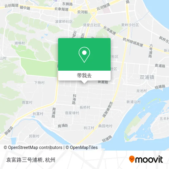 袁富路三号浦桥地图