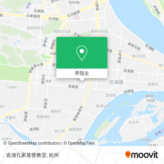 袁浦孔家基督教堂地图