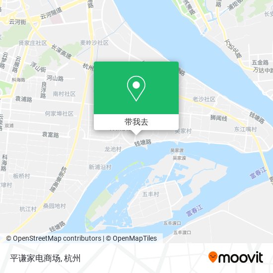 平谦家电商场地图