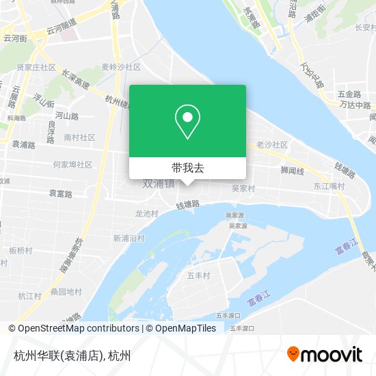 杭州华联(袁浦店)地图