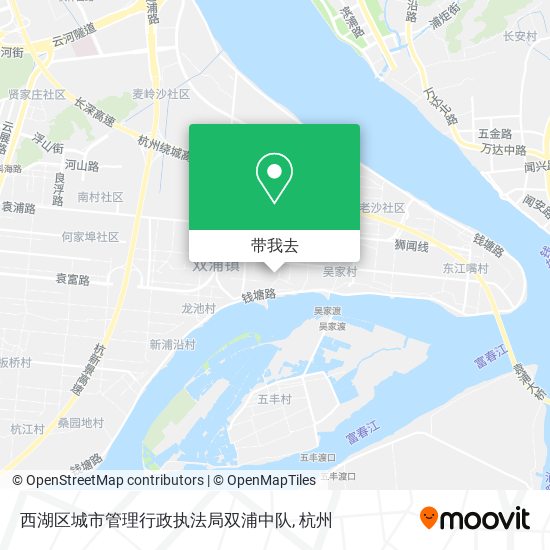 西湖区城市管理行政执法局双浦中队地图