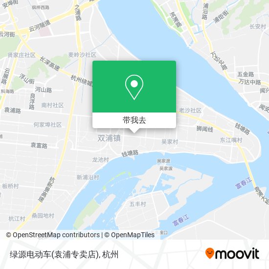 绿源电动车(袁浦专卖店)地图