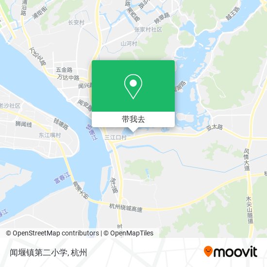 闻堰镇第二小学地图