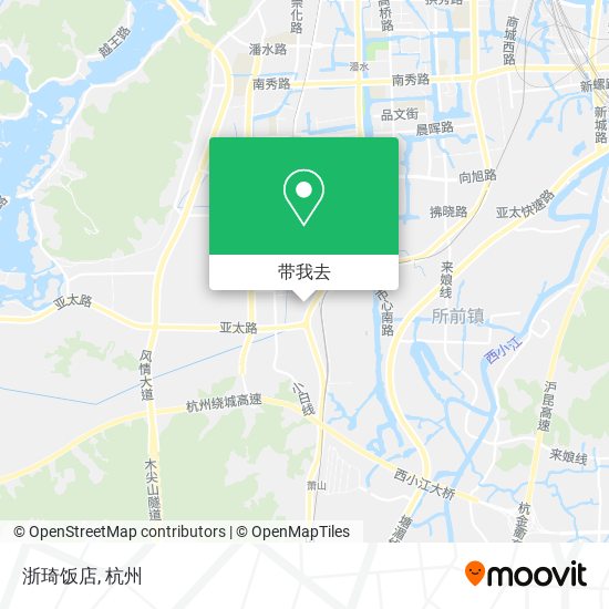 浙琦饭店地图