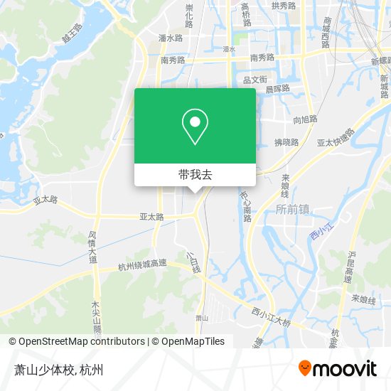 萧山少体校地图