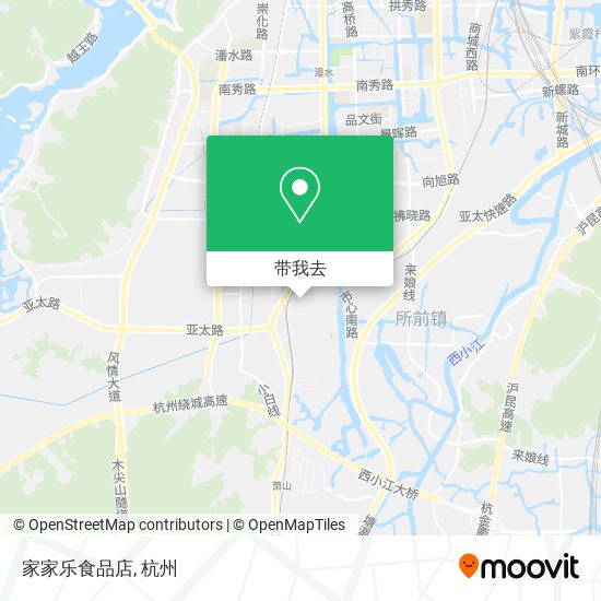 家家乐食品店地图