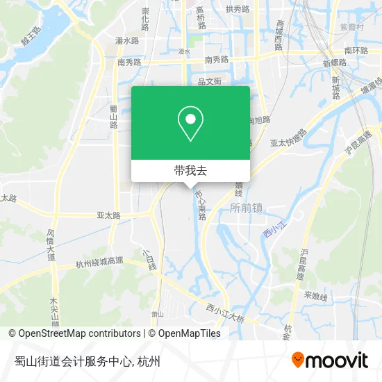蜀山街道会计服务中心地图