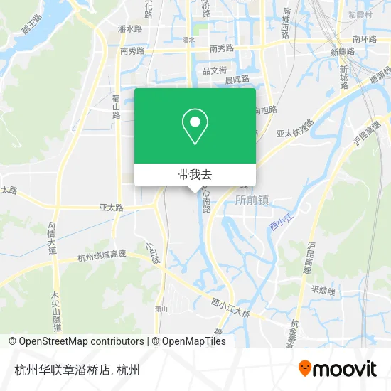 杭州华联章潘桥店地图