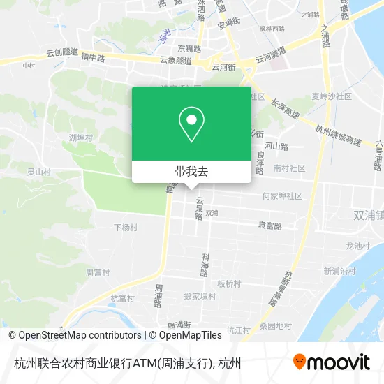杭州联合农村商业银行ATM(周浦支行)地图