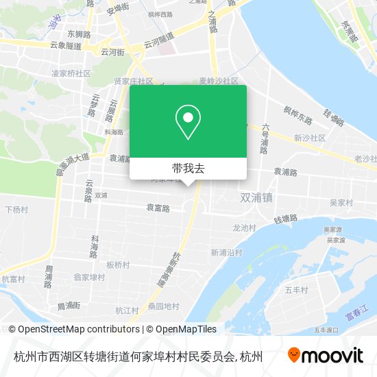 杭州市西湖区转塘街道何家埠村村民委员会地图