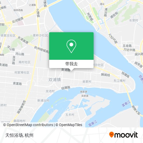 天恒浴场地图