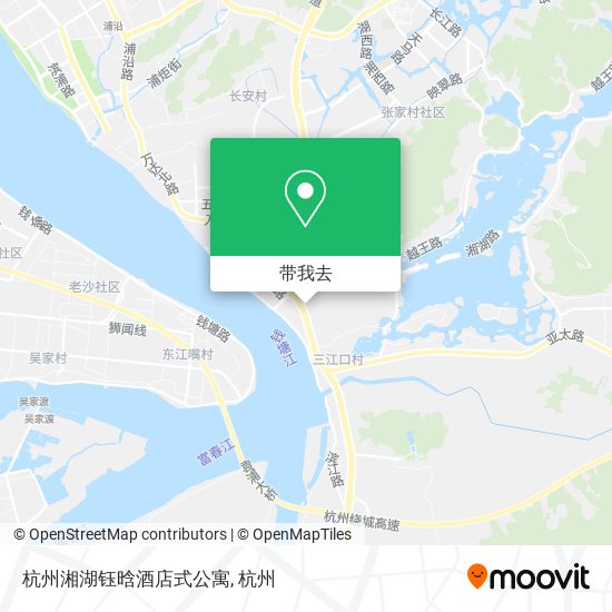 杭州湘湖钰晗酒店式公寓地图