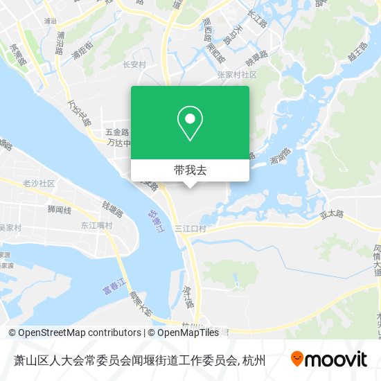 萧山区人大会常委员会闻堰街道工作委员会地图