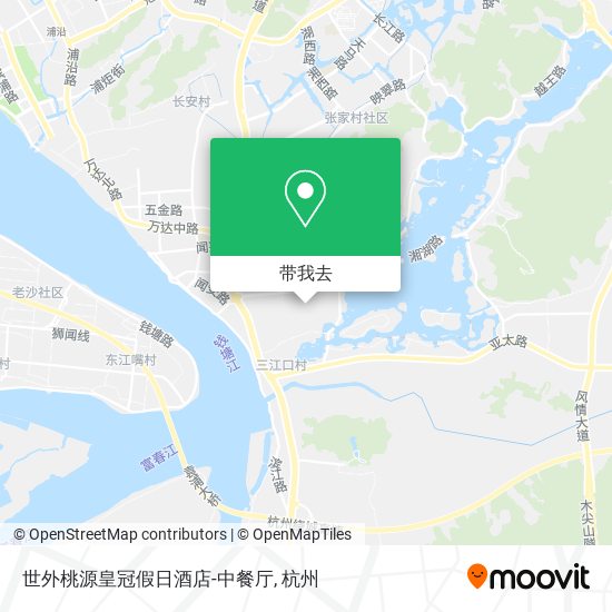 世外桃源皇冠假日酒店-中餐厅地图