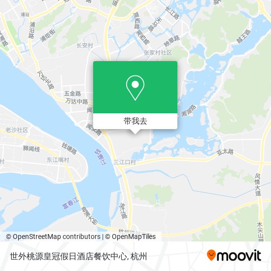 世外桃源皇冠假日酒店餐饮中心地图