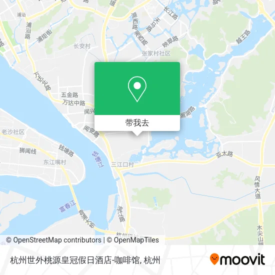 杭州世外桃源皇冠假日酒店-咖啡馆地图