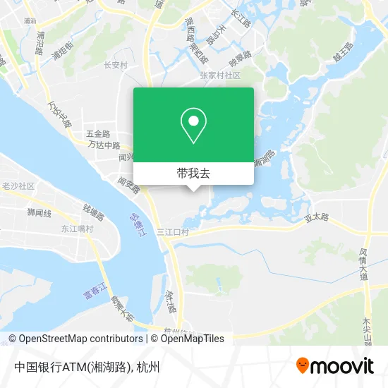 中国银行ATM(湘湖路)地图