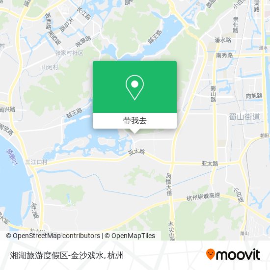 湘湖旅游度假区-金沙戏水地图