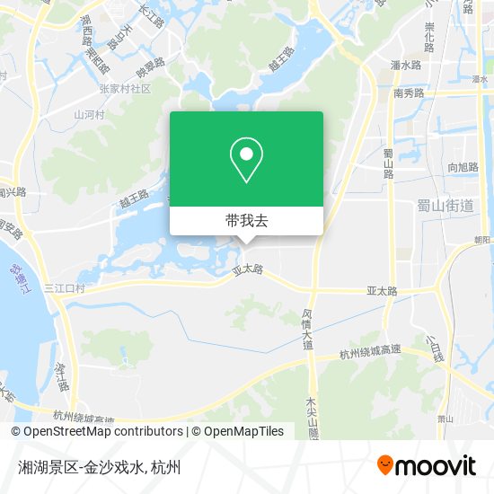 湘湖景区-金沙戏水地图