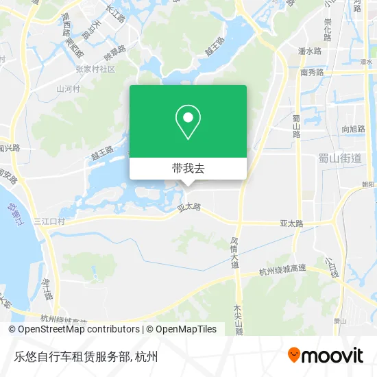 乐悠自行车租赁服务部地图
