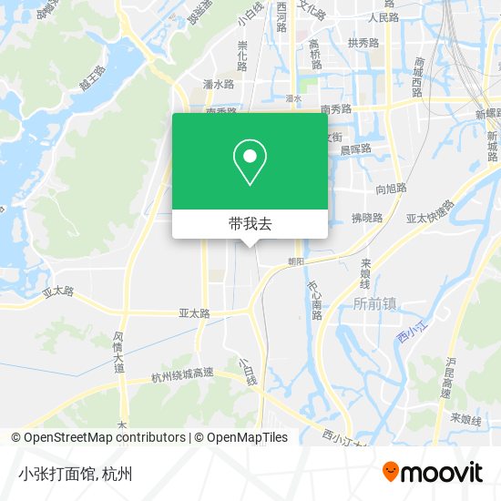 小张打面馆地图