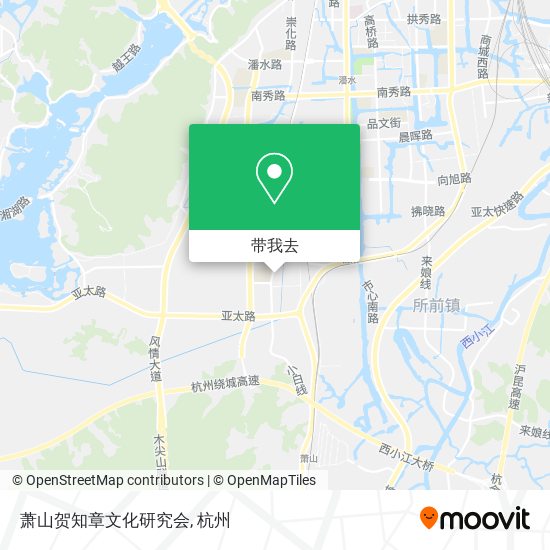 萧山贺知章文化研究会地图