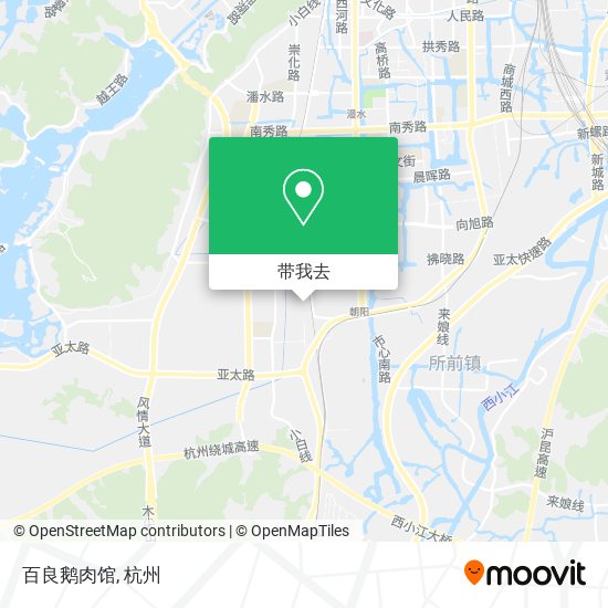 百良鹅肉馆地图