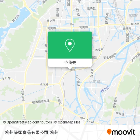杭州绿家食品有限公司地图