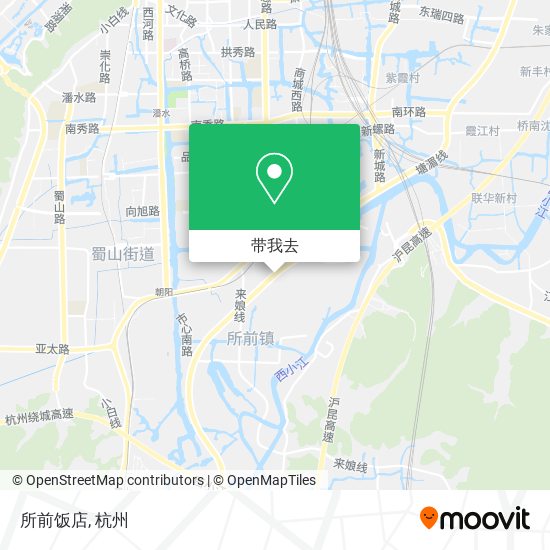 所前饭店地图