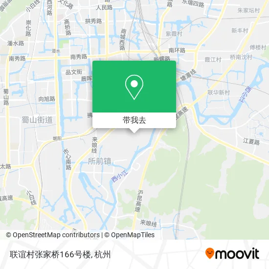 联谊村张家桥166号楼地图