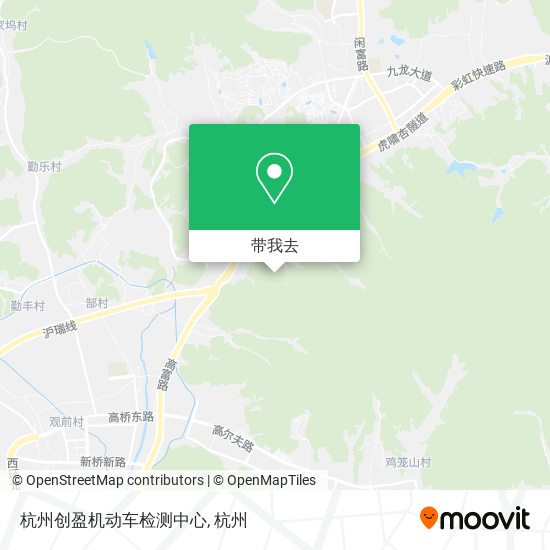 杭州创盈机动车检测中心地图