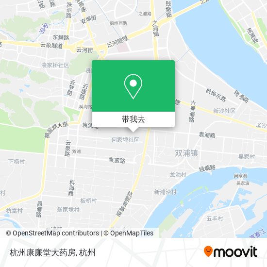 杭州康廉堂大药房地图