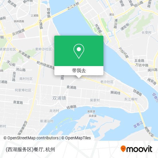 (西湖服务区)餐厅地图