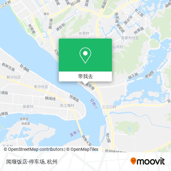 闻堰饭店-停车场地图