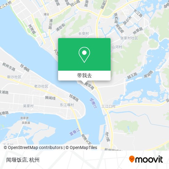 闻堰饭店地图
