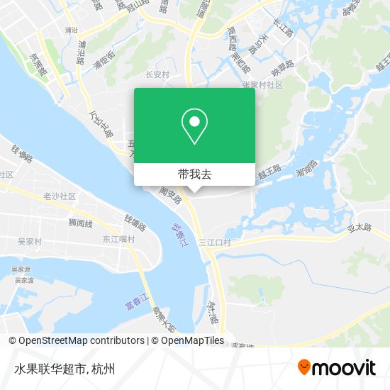 水果联华超市地图